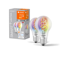 LEDVANCE SMART+ WIFI LED-Lampe RGBW klar 4,5W 300lm Filament