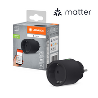 LEDVANCE Matter SMART+ Plug smarte indoor Steckdose, schwarz
