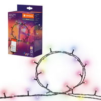 LEDVANCE Wifi SMART+ Lichterkette Weihnachtsbeleuchtung mit 200 LEDs, Magic RGB, dimmbar, 8,4W,  20m
