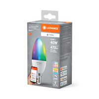 LEDVANCE SMART+ MATTER LED-Lampe CLASSIC B, RGB, Frost-Optik, 4,9W, 470lm