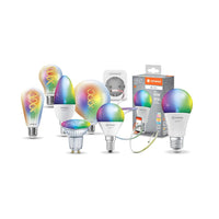 LEDVANCE SMART+ MATTER LED-Lampe CLASSIC A, RGB, Frost-Optik, 14W, 1521lm