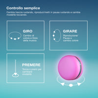 OSRAM Bluetooth SMART+ Macaron altoparlante con controllo del movimento, luce LED RGB, verde