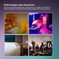 OSRAM Bluetooth SMART+ Macaron altoparlante con controllo del movimento, luce LED RGB, verde