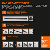 LEDVANCE TRACKLIGHT RAIL binario  100 cm, nero