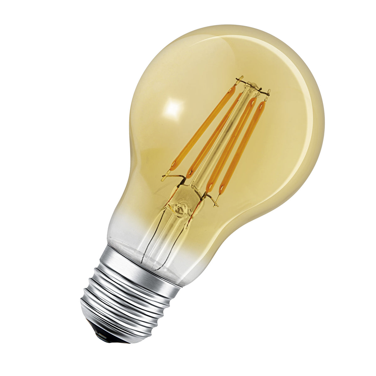 Lampada LED LEDVANCE Smart con ZigBee, attacco E27, dimmerabile, bianco caldo (2400K), forma a lampadina dorata, filamento trasparente, ricambio per lampadine da 55 W, controllabile con sistemi come Alexa, Google o Hue, confezione da 1