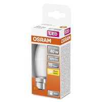 OSRAM LED Lampe LED STAR CLASSIC B 4.9W 827 Frosted B22d, 470 lm, 2700 K, Warmweiß