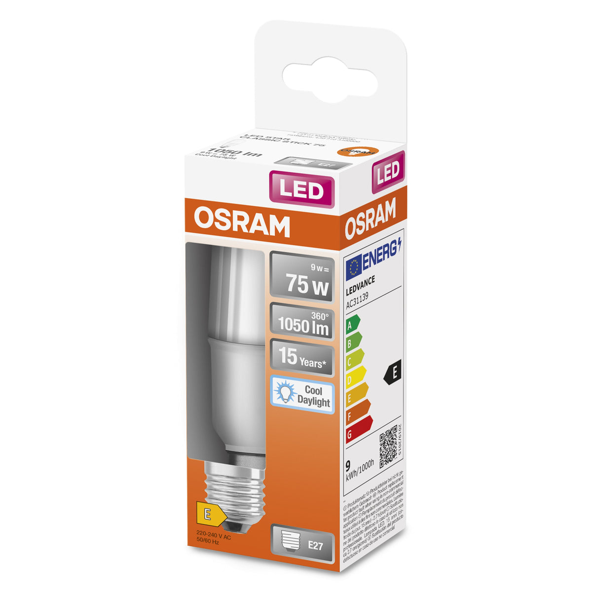 OSRAM LED STAR STICK 75 FR 10 W/6500 K E27