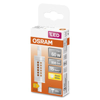 OSRAM LED Lampe LED SLIM LINE R7S 7W 827 Clear R7s, 806 lm, 2700 K, Warmweiß