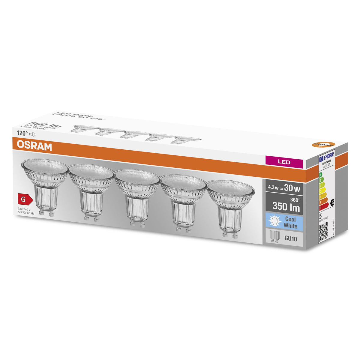 OSRAM BASE PAR 1630 36 ° 4.3 W/4000 K GU10