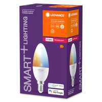 LEDVANCE Smart+ Lampe mit ZigBee Technologie, 5W, 40W-Ersatz, Sockel E14, Lichtfarbe Tunable White, 470lm, 1er Pack