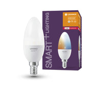 LEDVANCE Smart+ Lampada con tecnologia ZigBee, 5W, sostituzione 40W, attacco E14, colore luce bianco regolabile, 470lm