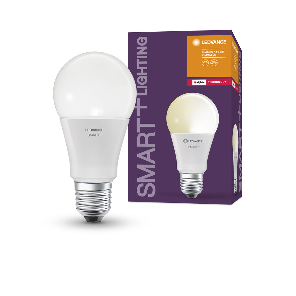 LEDVANCE SMART+ Lampada LED ZigBee Classic DIM 9W 220V FR E27, 806 lm, 2700 K, Bianco caldo