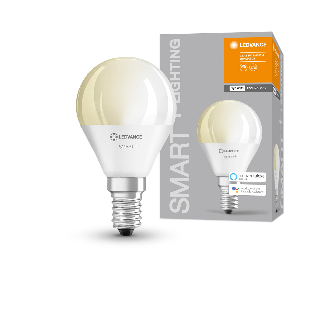 LEDVANCE SMART+ WiFi Classic P 40 Luce calda dimmerabile E14