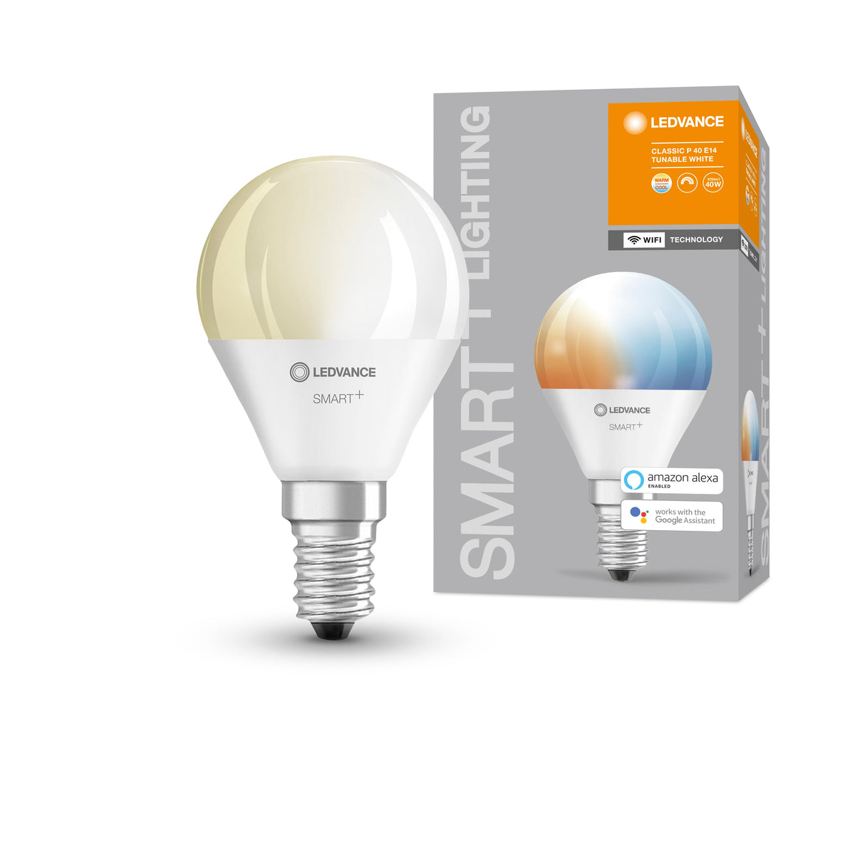 Lampada LED LEDVANCE Wifi SMART+ Mini Lampadina Tunable White (ex 40W) 5W / 2700-6500K E14