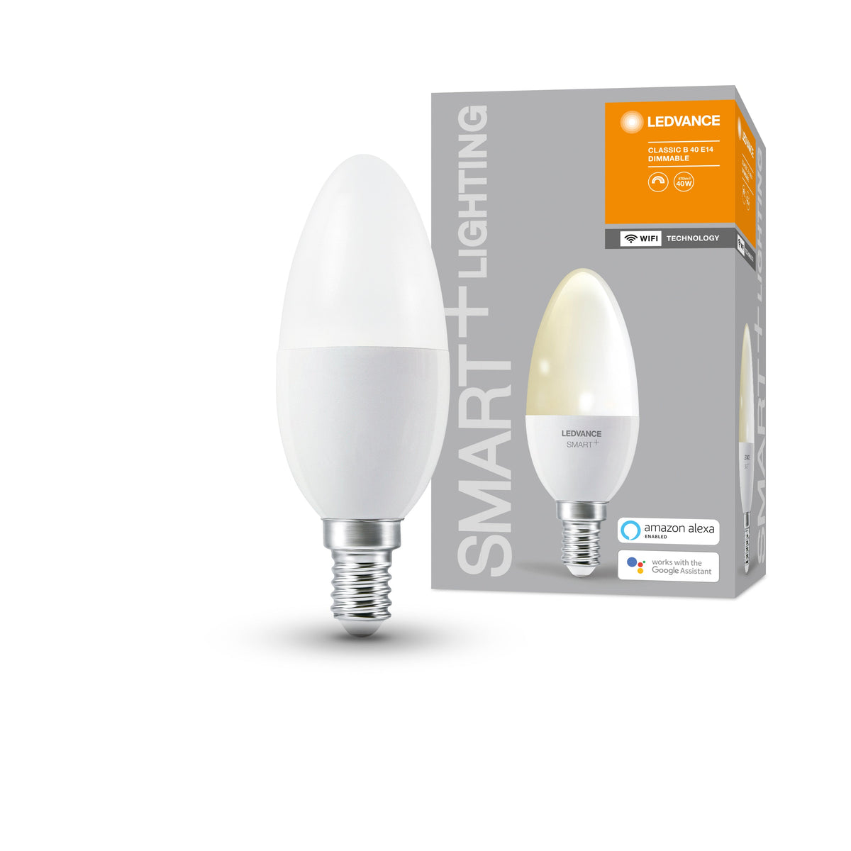 LEDVANCE SMART+ WiFi Classic B 40 Luce calda dimmerabile E14