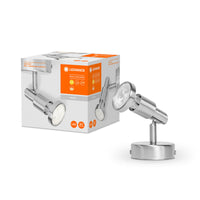 LEDVANCE LED SPOT ARGENTO SPAZZOLATO GU10 2.6W, 230 lm, 2700 K, Warmweiß