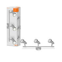 LEDVANCE LED SPOT BRUSHED SILVER GU10 3 x 2.6W , 690 lm, 2700 K, Warmweiß