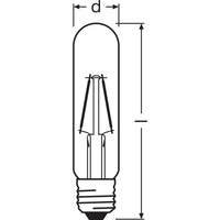 Lampada LED OSRAM Vintage 1906® Classic Tubolare, 2,5W, 200lm