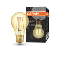 OSRAM VINTAGE 1906® LED Lampada LED CLASSIC A 6.5W 824 Oro E27, 650 lm, 2400 K, Luce Comfort Calda