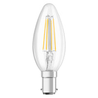 OSRAM LED Lampada LED Retrofit CLASSIC B 4W 827 Chiara B15d, 470 lm, 2700 K, Bianco caldo