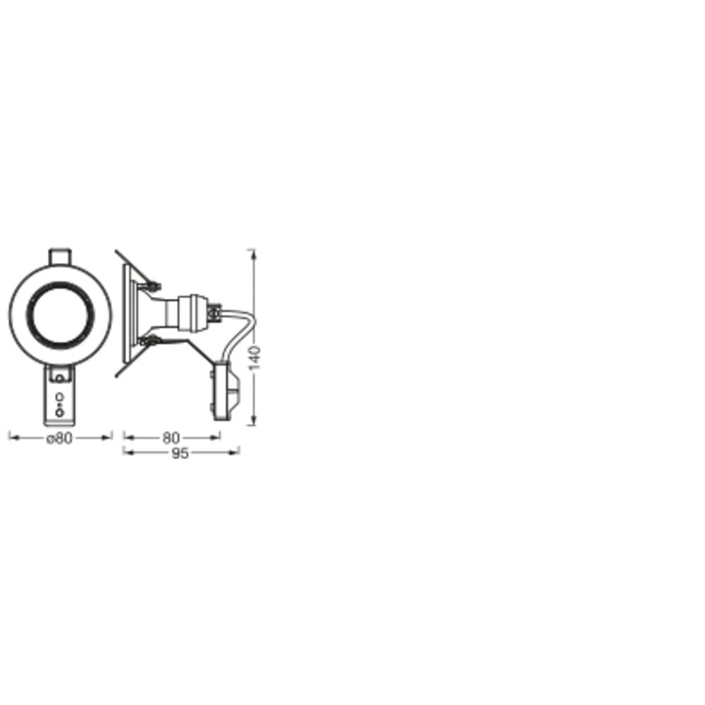 LEDVANCE faretto LED GU10 Recessed 5x nichel