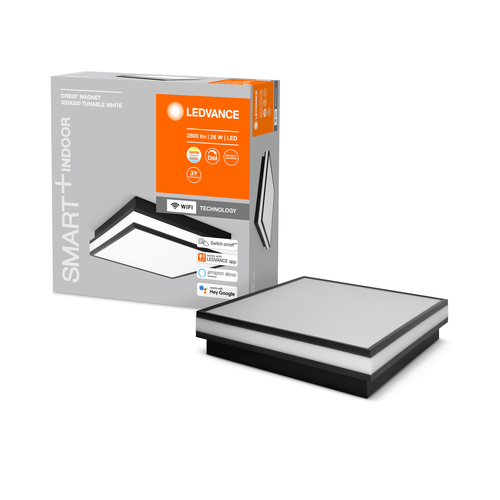 LEDVANCE SMART+ WIFI ORBIS MAGNET300X300mm Nero