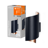 LEDVANCE Wifi SMART+ ORBIS TWIST LED lampada da parete 23x12,7cm bianco regolabile 12W / 3000-6500K nero