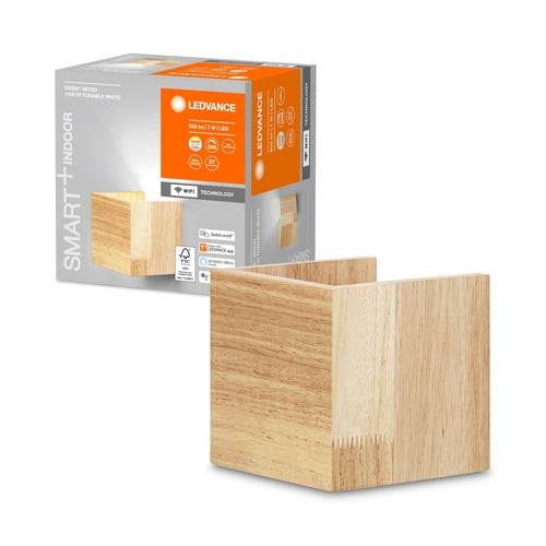 LEDVANCE SMART+ WIFI ORBIS PARETE LEGNO110X110mm