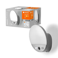 LEDVANCE Wifi SMART+ LAMPADA DA GIARDINO ROTONDA CON TELECAMERA LED con sensore e interfono. 15W / 3000K Bianco caldo grigio scuro