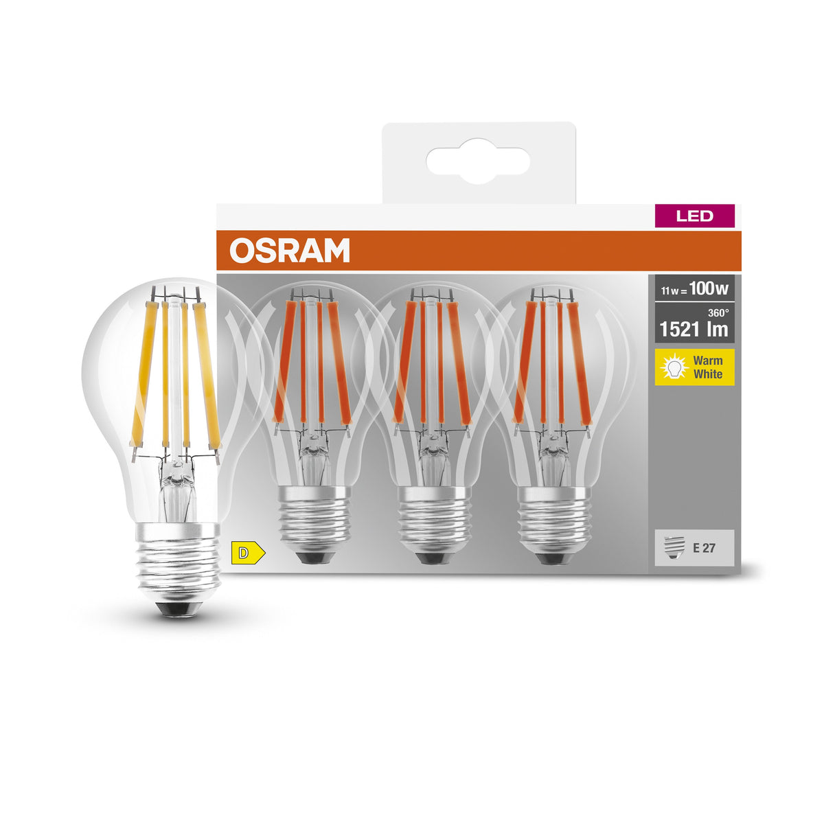 OSRAM LED BASE CLASSIC A 100  11 W/2700 K E27 (ex 100W)