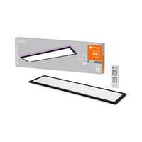 LEDVANCE SMART+ WiFi LED-Rahmen-Panelleuchte 100cm x 25cm, RGB, inkl. Fernbedienung 27W, 1800lm, schwarz