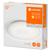 Lampada da bagno LED LEDVANCE ORBIS con sensore, plafoniera LED con IP44 bianco caldo da 15 W, 1100 lumen e diametro 30 cm. SENSORE ORBIS IP44 300MM 15,5W 830