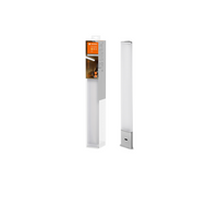 LEDVANCE Lampada LED da mobile sottopensile angolare con sensore di movimento 55cm due luci argento