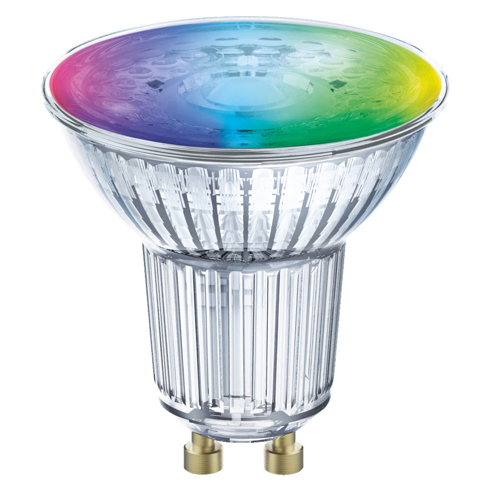 LEDVANCE Smart+ Reflektorlampe mit ZigBee Technologie, 4,9W, PAR16, Lichtfarbe RGBW einstellbar, Sockel GU10, 1er Pack