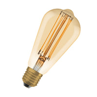 Lampade LED dimmerabili OSRAM, edizione vintage, ricambio da 40 watt, E27, forma ST64, 2200 Kelvin, luce calda e confortevole, vetro trasparente, confezione singola