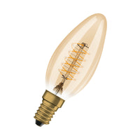 Lampade LED dimmerabili OSRAM, edizione vintage, ricambio da 25 watt, E14, forma B, 2200 Kelvin, luce calda e confortevole, vetro trasparente, confezione singola