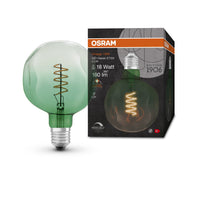 OSRAM Vintage 1906 Lampadina LED, Tinta Verde, 4,5W, 180lm, Bianco Caldo, E27