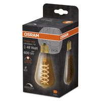 Lampada LED OSRAM Vintage 1906, vetro dorato, 7W, 600lm, E27