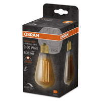 Lampada LED OSRAM Vintage 1906, vetro dorato, 8,8W, 806lm