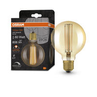 OSRAM Vintage 1906 Lampadina LED, tonalità oro, 8,8W, 806lm