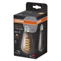 Lampada LED OSRAM Vintage 1906, vetro fumé, 7,8W, 360lm