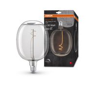 OSRAM Vintage 1906 Lampadina LED, vetro bianco, 4,8W, 400lm, E27, bianco caldo, E27