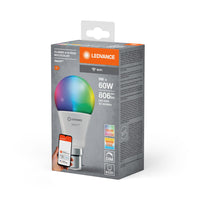 LEDVANCE SMART+ Wifi Classic LED Lampe RGBW FR B22D 9W, 806 lm, 2700…6500 K, RGBW