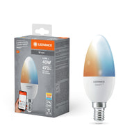 LEDVANCE SMART+ Lampada LED Candela Wifi 4,9W TW FR E14, 470 lm, 2700…6500 K, Bianco Regolabile