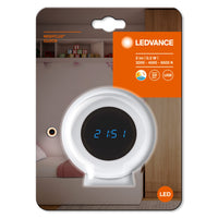 LEDVANCE NIGHTLUX Digitale Uhr & Nachtlicht, weiß, 0,3W, 5lm