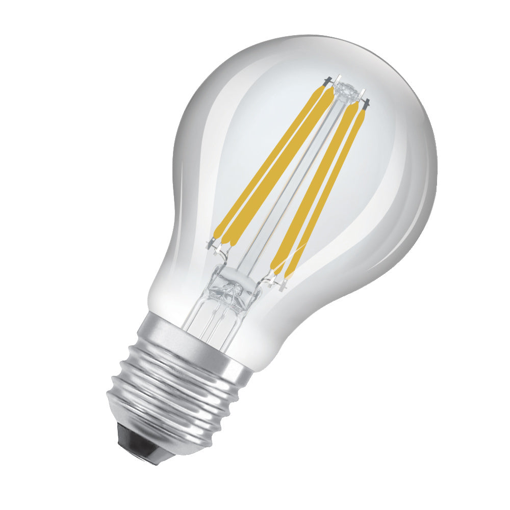 Lampada LED classe di efficienza energetica A Filamento Classic Trasparente, 7,2W/3000K, E27