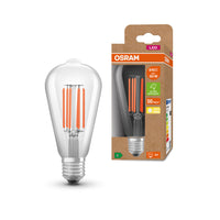 OSRAM LED Lampada Classe di efficienza energetica A Filamento Classic Chiaro, 2.5W/3000K, E27, Bianco caldo
