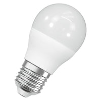 Lampade LED OSRAM, classica forma mini sferica, ricambio da 60 watt, E27, forma P, 6500 Kelvin, luce diurna fredda, opaca, confezione singola