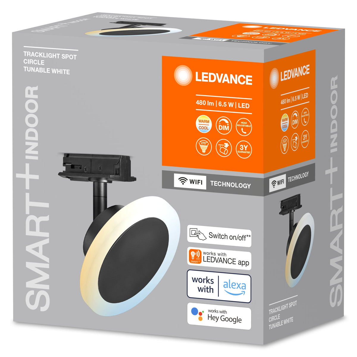 LEDVANCE SMART+ WiFi-Schienensystem Leuchtenkopf, schwarz