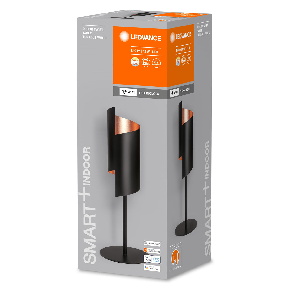 LEDVANCE SMART+ WiFi DECOR Tischleuchte schwarz, 12W, 840lm